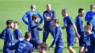 Ventura, durante un entrenamiento.