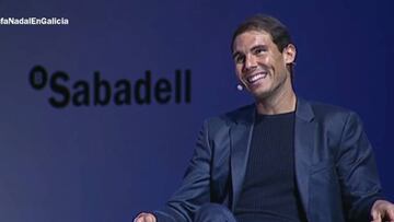 Nadal y la broma que fascinó a un pabellón entero