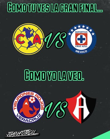 Los memes de la final de Liga MX entre Cruz Azul y América