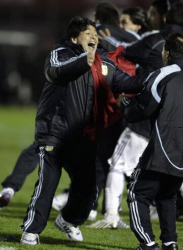 Maradona was Argentina coach in 2009 and after sealing qualification for the 2010 World Cup invited the assembled reporters in his press conference to "suck me, and to keep on sucking me." FIFA banned Maradona from all football-related activity for two mo