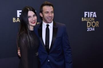 Alessandro Del Piero y su mujer Sonia Amoruso.