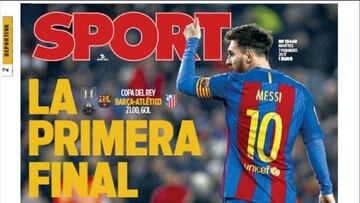 Portada del Diario Sport del día 7 de febrero de 2017.