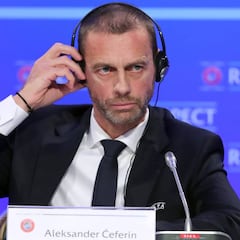 Ceferin: "Existe la posibilidad de no jugar más esta temporada"
