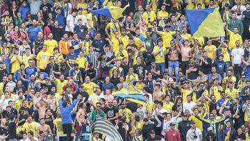 Aficionados del Cádiz.