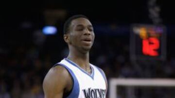 Andrew Wiggins, durante un partido esta temporada.