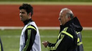 Del Bosque y Diego Costa.