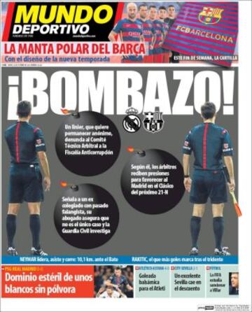 Portadas de la prensa mundial