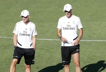 El Real Madrid se entrena antes del estreno en Vigo