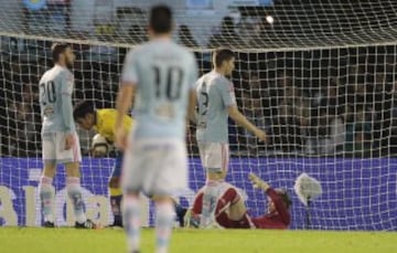 2-1. Nauzet Alemán anotó el primer tanto canario.