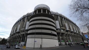 View of the Santiago Bernabeu stadium prior to the La Liga match between Real Madrid CF and Levante UD on March 15, 2015 in Madrid, Spain.