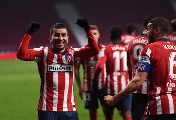 1-0. Ángel Correa celebró el primer gol.