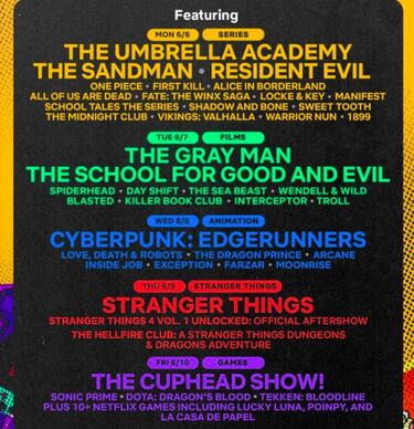 Netflix Geeked Week 2022: fechas, horarios y cómo ver los anuncios de tus series favoritas