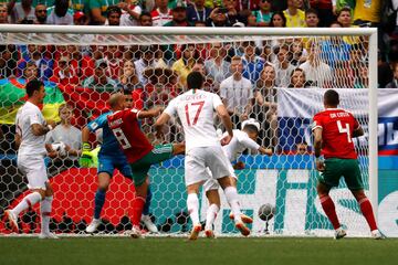 Portugal 1-0 Marruecos | Un gran cabezazo de Cristiano Ronaldo abrió el marcador en el Luzhniki.

