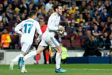 2-2. Gareth Bale celebró el tanto del empate.