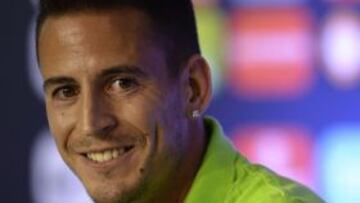 El futbolista portugués en la rueda de prensa.