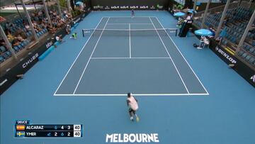 Va directo al TOP de lo que va de Open: Alcaraz destapando el tarro de las esencias