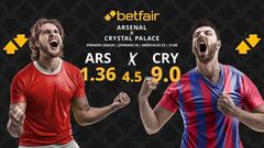 Arsenal vs. Crystal Palace: horario, dónde ver, pronósticos y clasificación