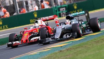 Vettel y Hamilton.