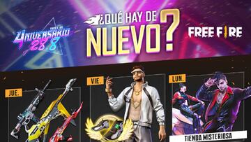 Free Fire: agenda semanal del 19 al 24 de agosto con torre del rey y tienda misteriosa