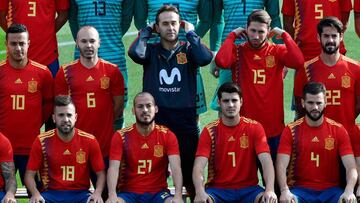 Jugadores de la Selecci&oacute;n espa&ntilde;ola. 