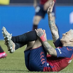 Alarma en Osasuna: "La lesión de Chimy tiene muy mala pinta"