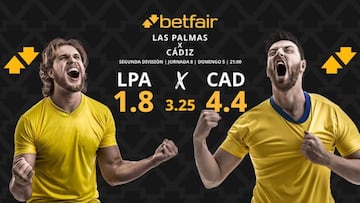 UD Las Palmas vs. Cádiz CF: horario, dónde ver, pronósticos y clasificación