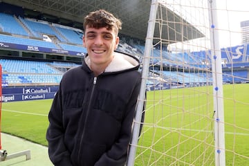 Jokin Gabilondo en La Rosaleda.