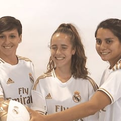 Las jugadoras del Real Madrid celebraron el título de Liga