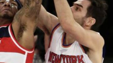 Calderón, durante un partido ante los Wizards esta temporada.