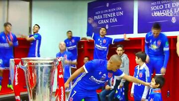 Así se festejó en el camarín el inolvidable título azul