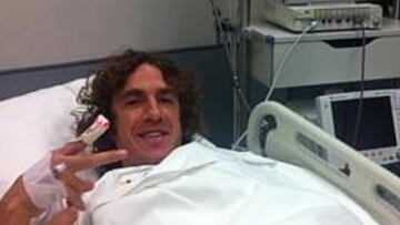 Carles Puyol no será operado y estará de baja dos meses