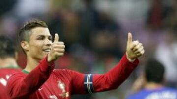 Cristiano Ronaldo con su selección.
