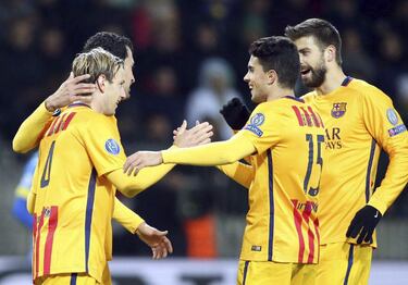 Bate 0 - Barcelona 2. Neymar lidera, Rakitic machaca