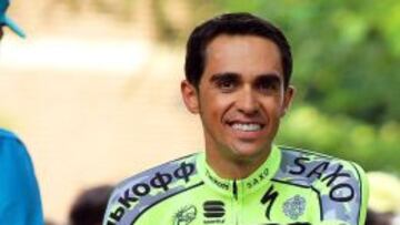 El ciclista Alberto Contador en Utrecht