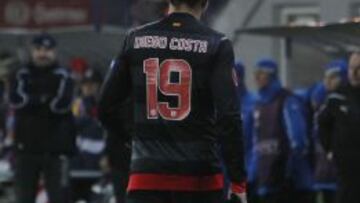 Diego Costa repite como titular en el Atl&eacute;tico.