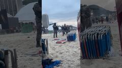 Las barras bravas de Boca Juniors y Fluminense se agarran a golpes en Río de Janeiro