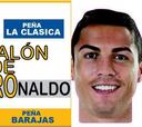 Así serán la careta y el tifo de apoyo al Balón de Oro para CR7