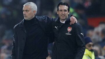 Jos&eacute; Mourinho y Unai Emery.