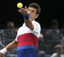Djokovic suda en su retorno
