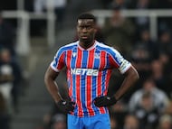 Soccer Football - Premier League - Newcastle United v Crystal Palace - St James' Park, Newcastle, Britain - January 4, 2026 Crystal Palace's Marc Guehi REUTERS/Scott Heppell EDITORIAL USE ONLY. NO USE WITH UNAUTHORIZED AUDIO, VIDEO, DATA, FIXTURE LISTS, CLUB/LEAGUE LOGOS OR 'LIVE' SERVICES. ONLINE IN-MATCH USE LIMITED TO 120 IMAGES, NO VIDEO EMULATION. NO USE IN BETTING, GAMES OR SINGLE CLUB/LEAGUE/PLAYER PUBLICATIONS. PLEASE CONTACT YOUR ACCOUNT REPRESENTATIVE FOR FURTHER DETAILS..