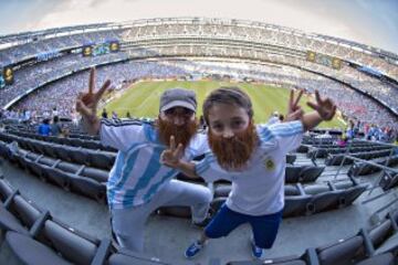 Fans en el Argentina vs Chile.