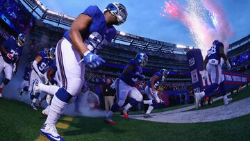 EAST RUTHERFORD, NJ - DECEMBER 18: Johnathan Hankins #95 of the New York Giants takes the field before playing against the Detroit Lions at MetLife Stadium on December 18, 2016 in East Rutherford, New Jersey. Al Bello/Getty Images/AFP
== FOR NEWSPAPERS, INTERNET, TELCOS & TELEVISION USE ONLY ==