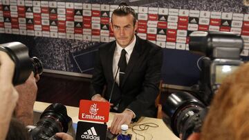 31/10/16  RUEDA DE PRENSA DE GARETH BALE JUGADOR DEL REAL MADRID RENOVACION