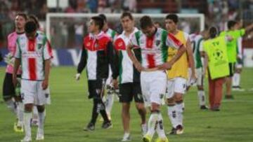 Palestino se retiró con caras de frustración tras la derrota ante Boca Juniors.