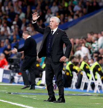 Ancelotti during the Champions League match between Real Madrid and Celtic on 2 November 22 