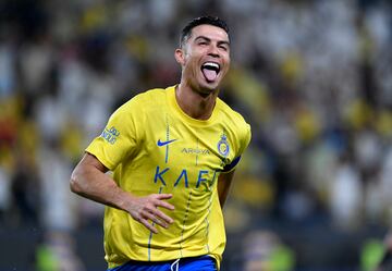 Al Nassr's Cristiano Ronaldo celebrates 