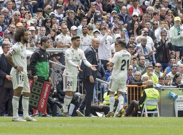 Asensio sali¨® en la segunda parte en lugar de Brahim.