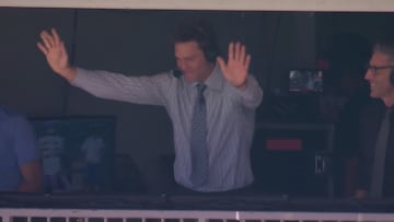 Tom Brady’s triumphant return: sends ripples of gratitude to Buccaneers fans from the broadcast booth