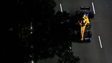 El McLaren MCL34 de Lando Norris en Singapur. F1 2019. 