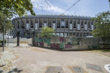 Continúan las obras en el Santiago Bernabéu